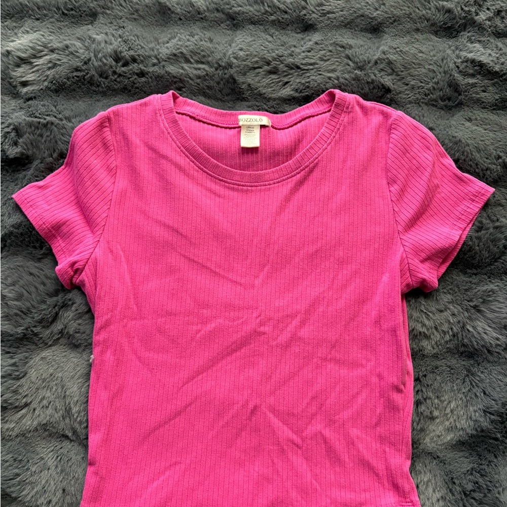 Bozzolo Fuchsia Short Sleeve Tee
